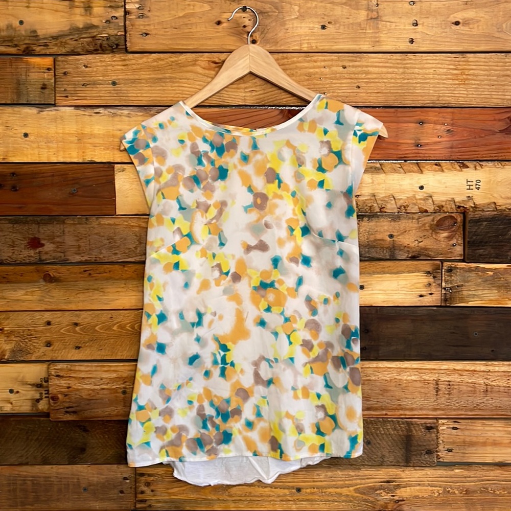 French Connection cap sleeve layering blouse
